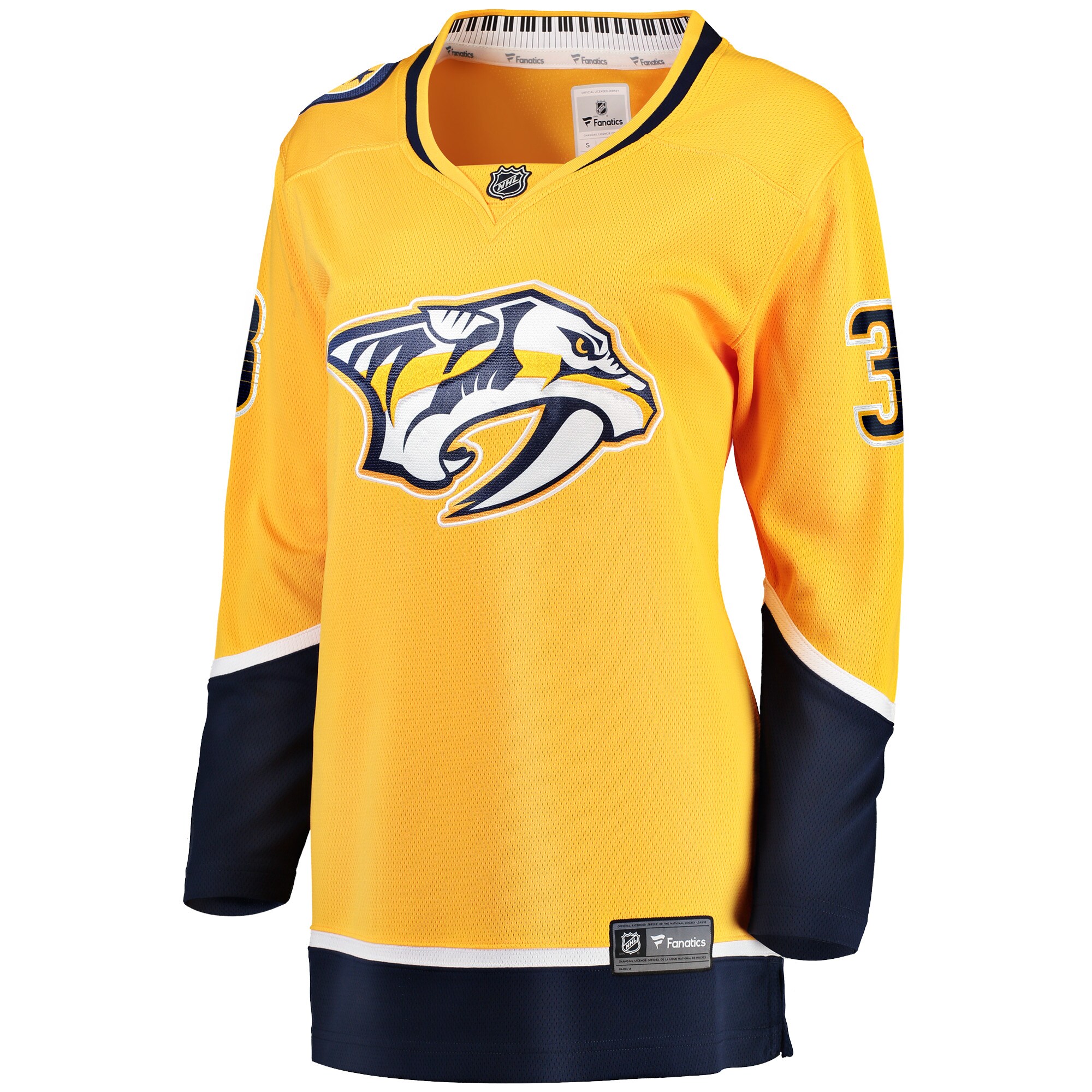 Nashville Predators Jeremy Lauzon Gold Home Breakaway Player NHL Jersey Women's