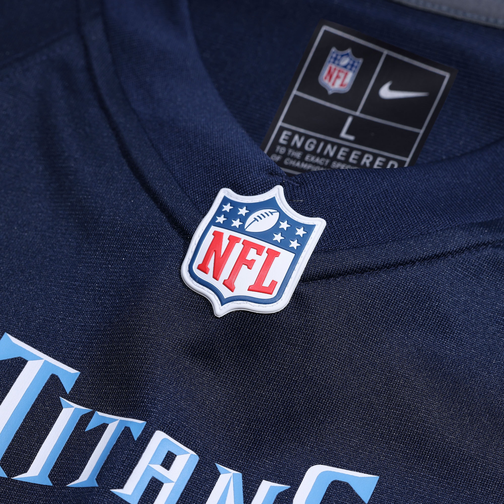 Tennessee Titans Chris Hubbard Navy Team Game NFL Jersey Men's