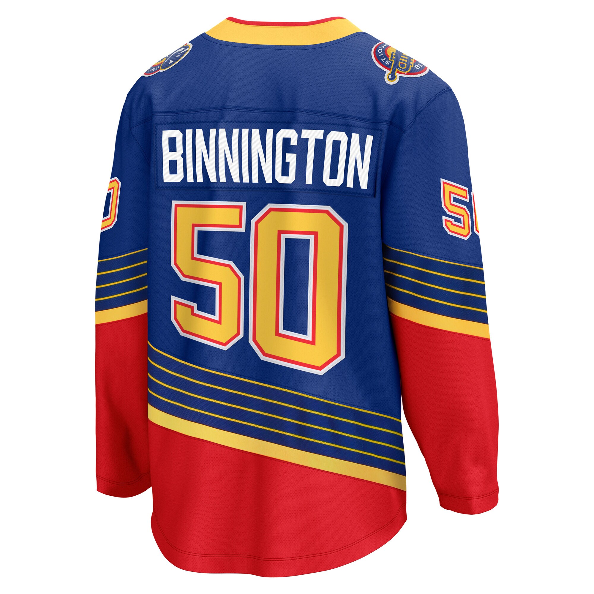 St. Louis Blues Jordan Binnington Royal Alternate Premier Breakaway Player NHL Jersey Men's