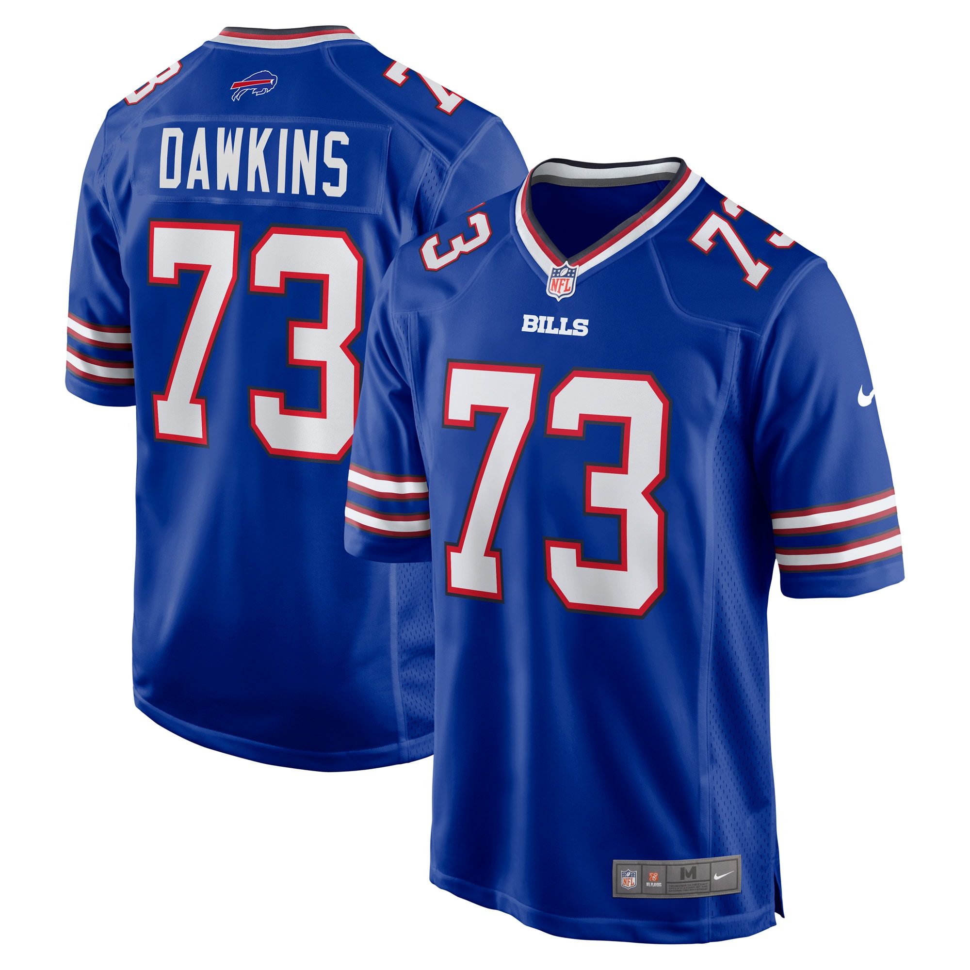 Buffalo Bills Dion Dawkins Royal Game Player NFL Jersey Men's