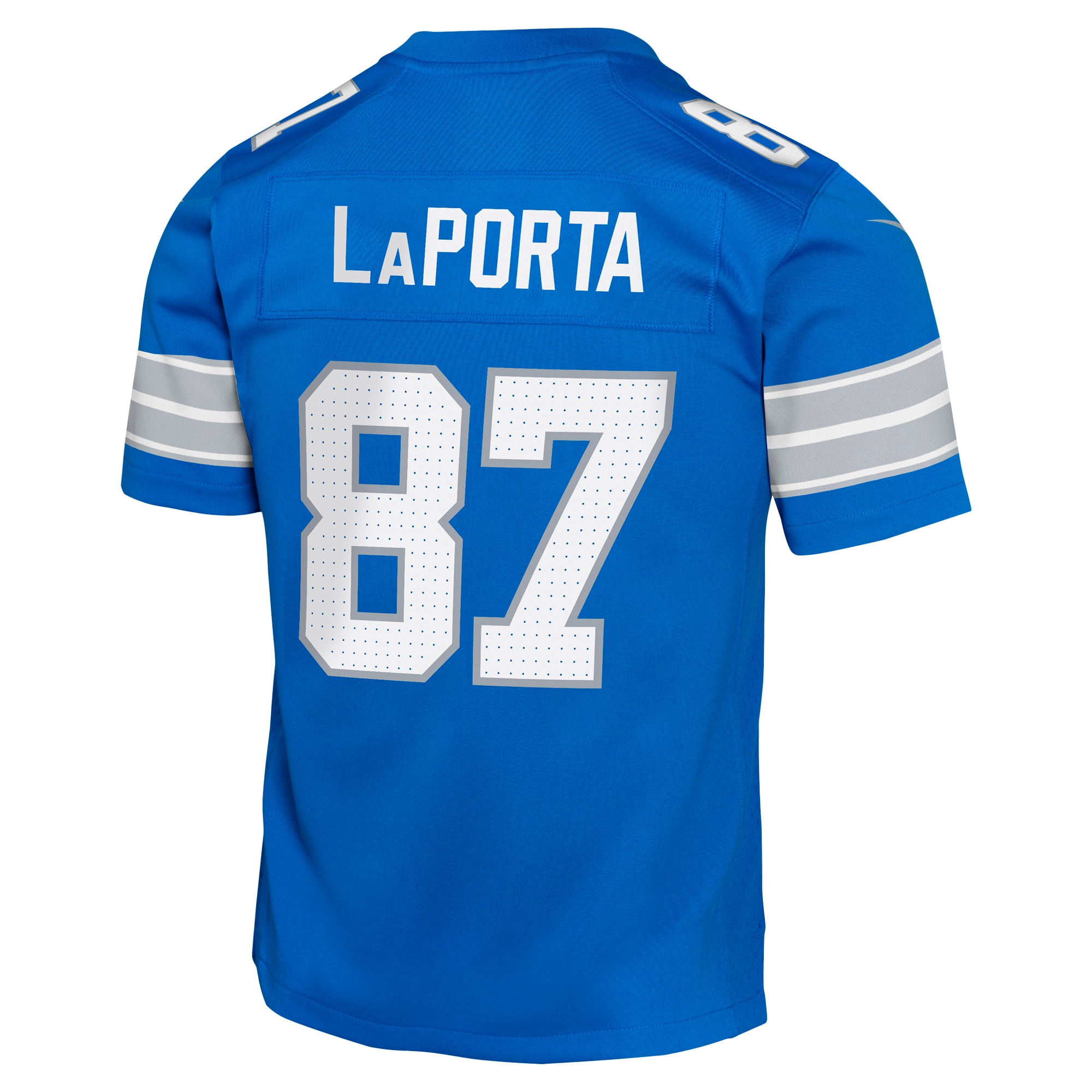 Detroit Lions Sam LaPorta Blue Team Player Game NFL Jersey Youth