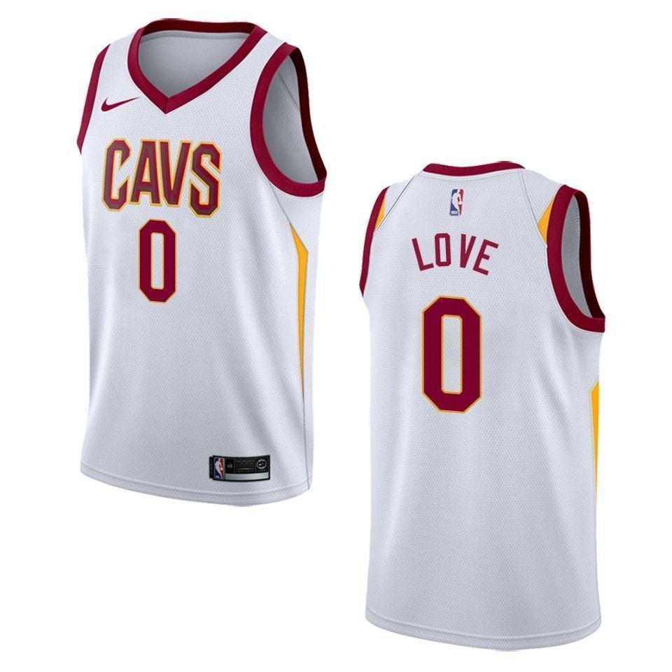 Cleveland Cavaliers 0 Kevin Love Association Swingman White NBA Jersey Men's