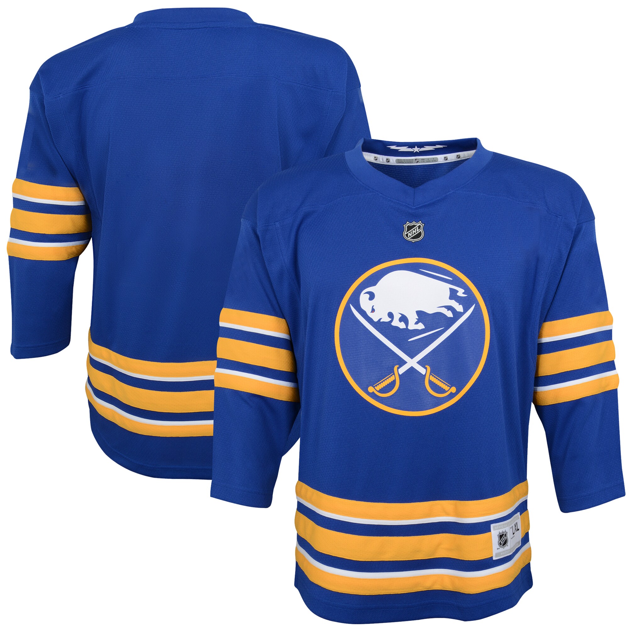 Buffalo Sabres Blue Home Blank NHL Jersey Youth
