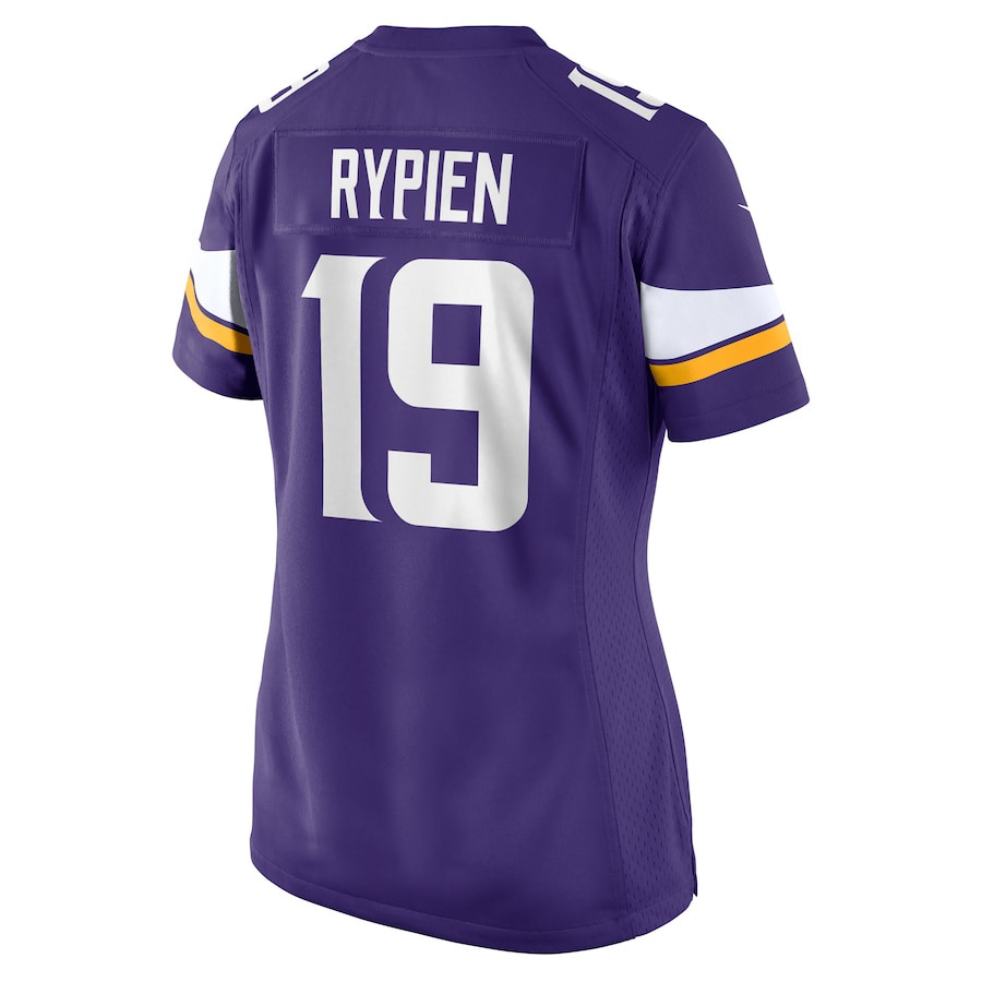 Brett Rypien 19 Minnesota Vikings Game Purple NFL Jersey Women's