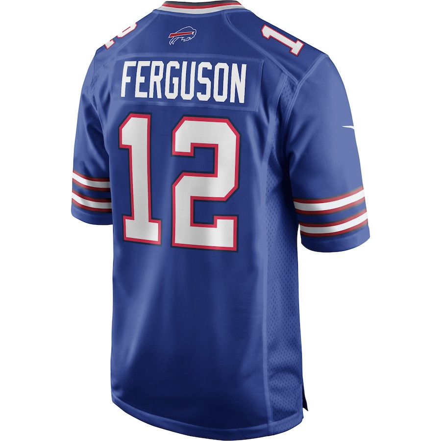 Joe Ferguson 12 Buffalo Bills Game Retired Royal NFL Jersey Men's