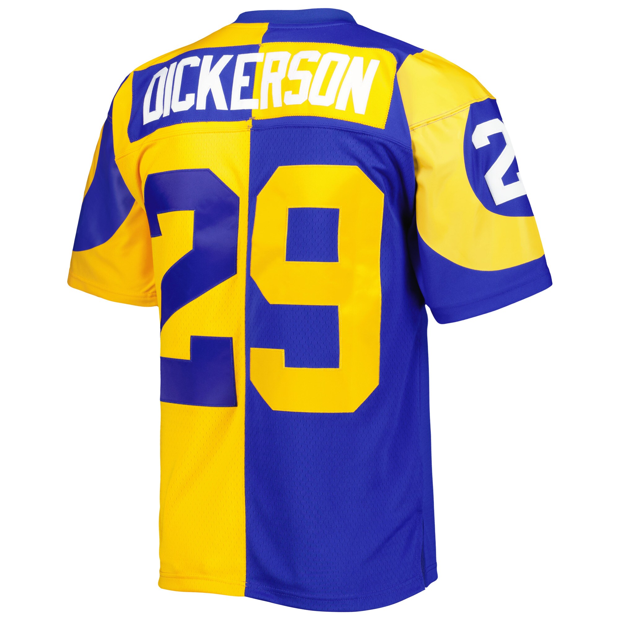 Los Angeles Rams Eric Dickerson Mitchell Ness Royal/Gold 1984 Split Legacy NFL Jersey Men's