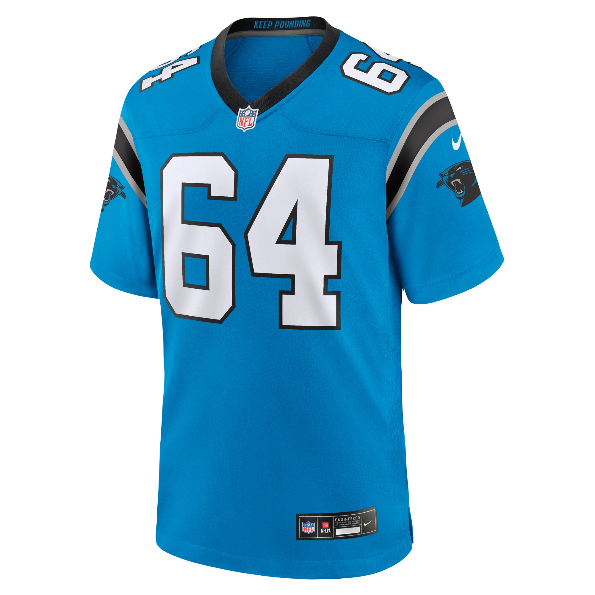 Carolina Panthers Justin McCray Blue Alternate Game NFL Jersey Men's