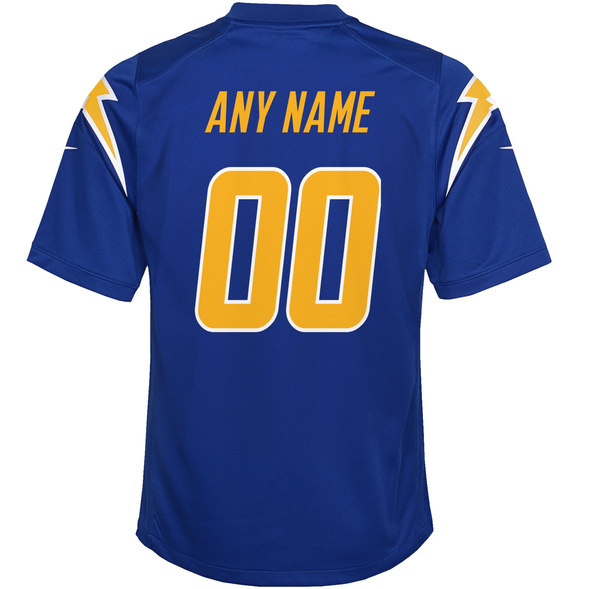 Los Angeles Chargers Royal Alternate Custom Game NFL Jersey Youth