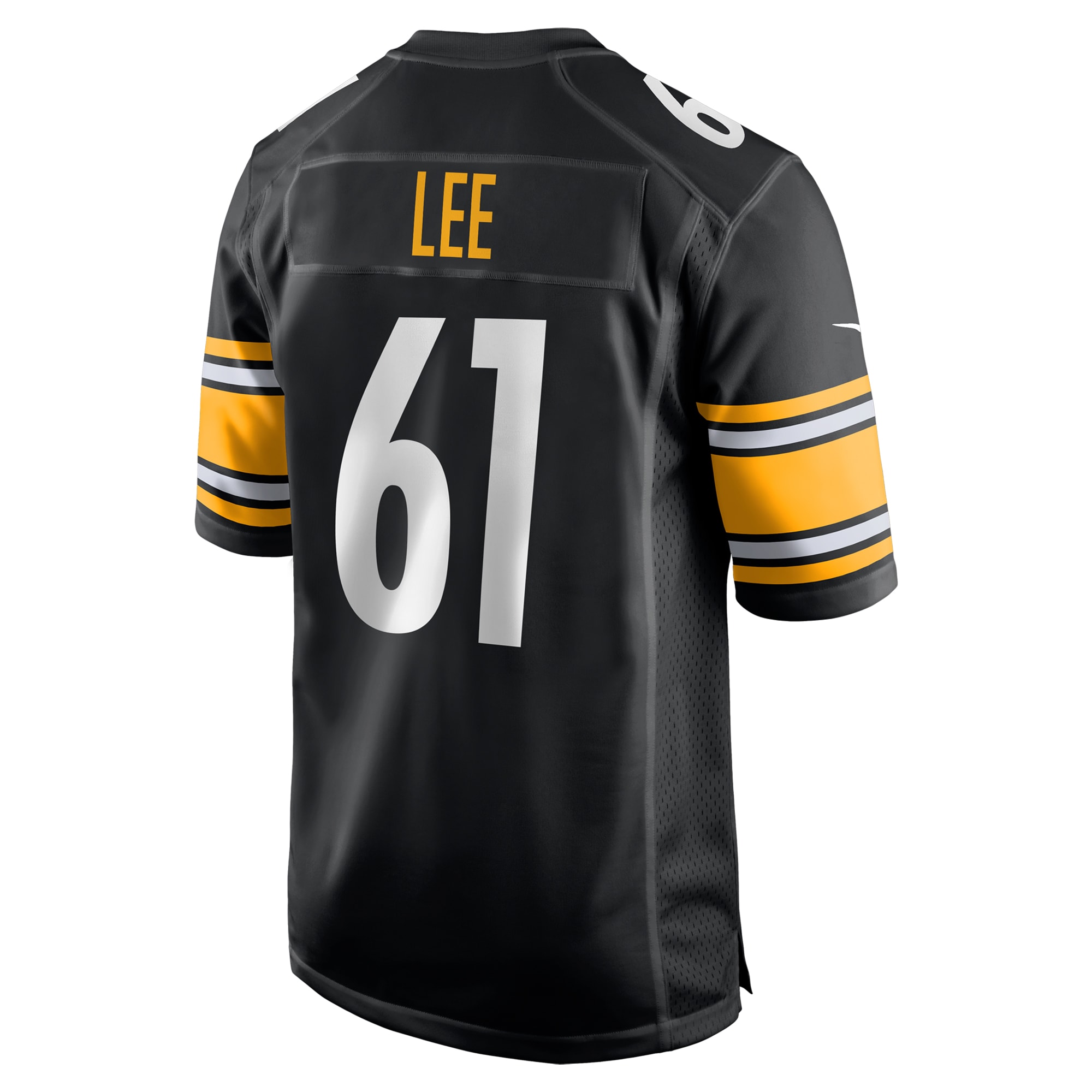 Pittsburgh Steelers Logan Lee Black Game NFL Jersey Men's