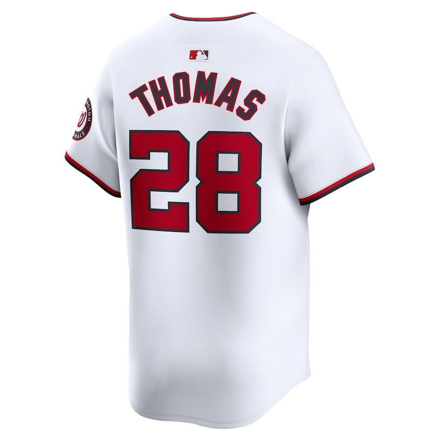 Lane Thomas 28 Washington Nationals Home Limited Player White MLB Jersey Men's