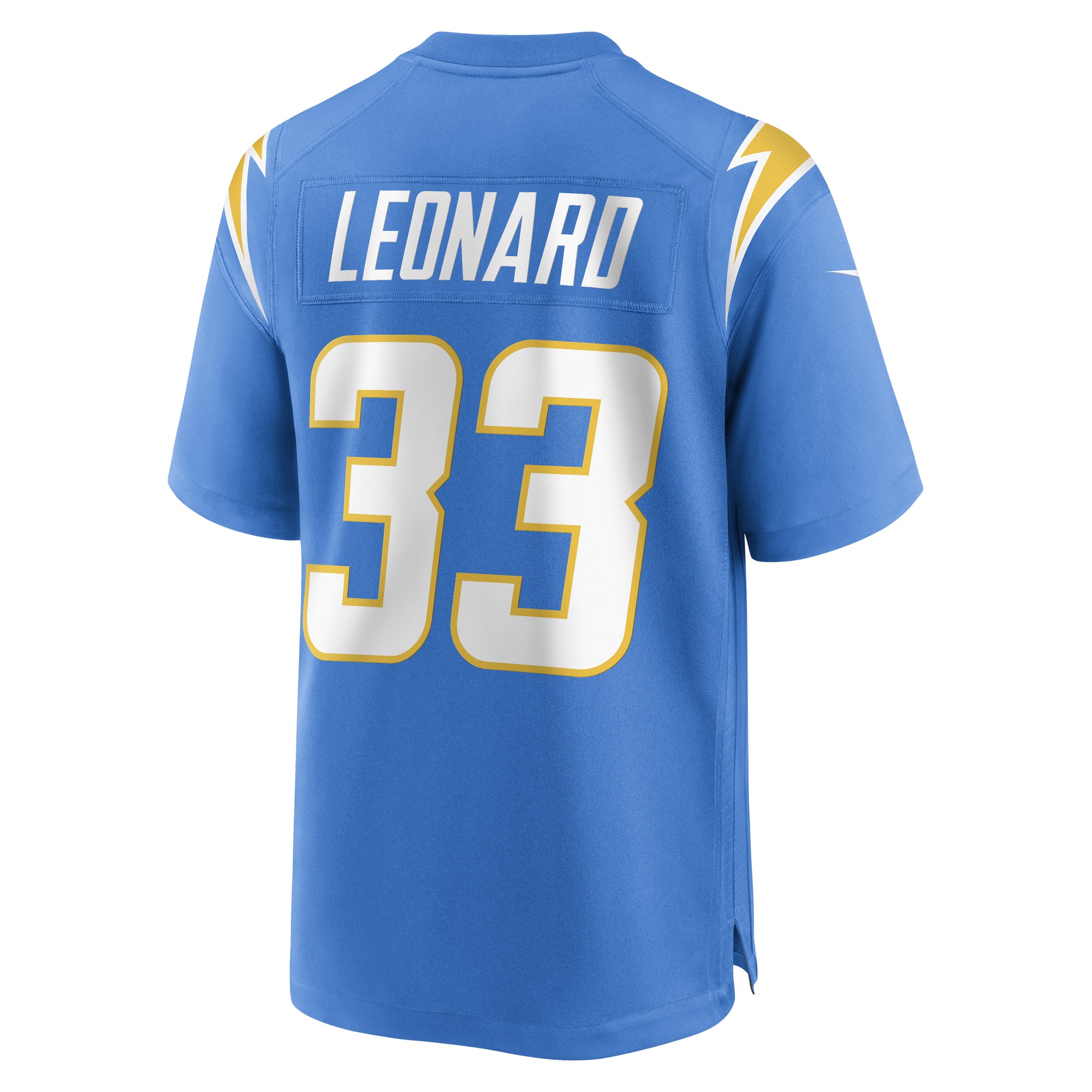 Los Angeles Chargers Deane Leonard Powder Blue Game Player NFL Jersey Men's