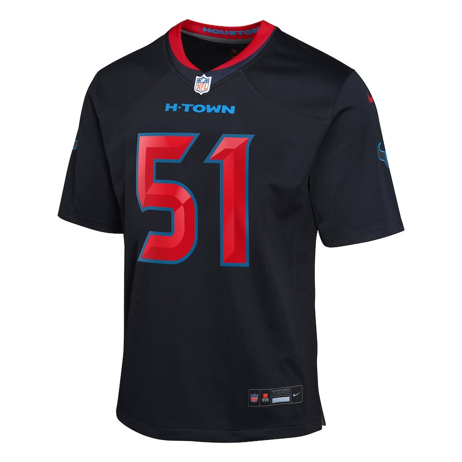 Will Anderson Jr. 51 Houston Texans 2nd Alternate Game Navy NFL Jersey Youth