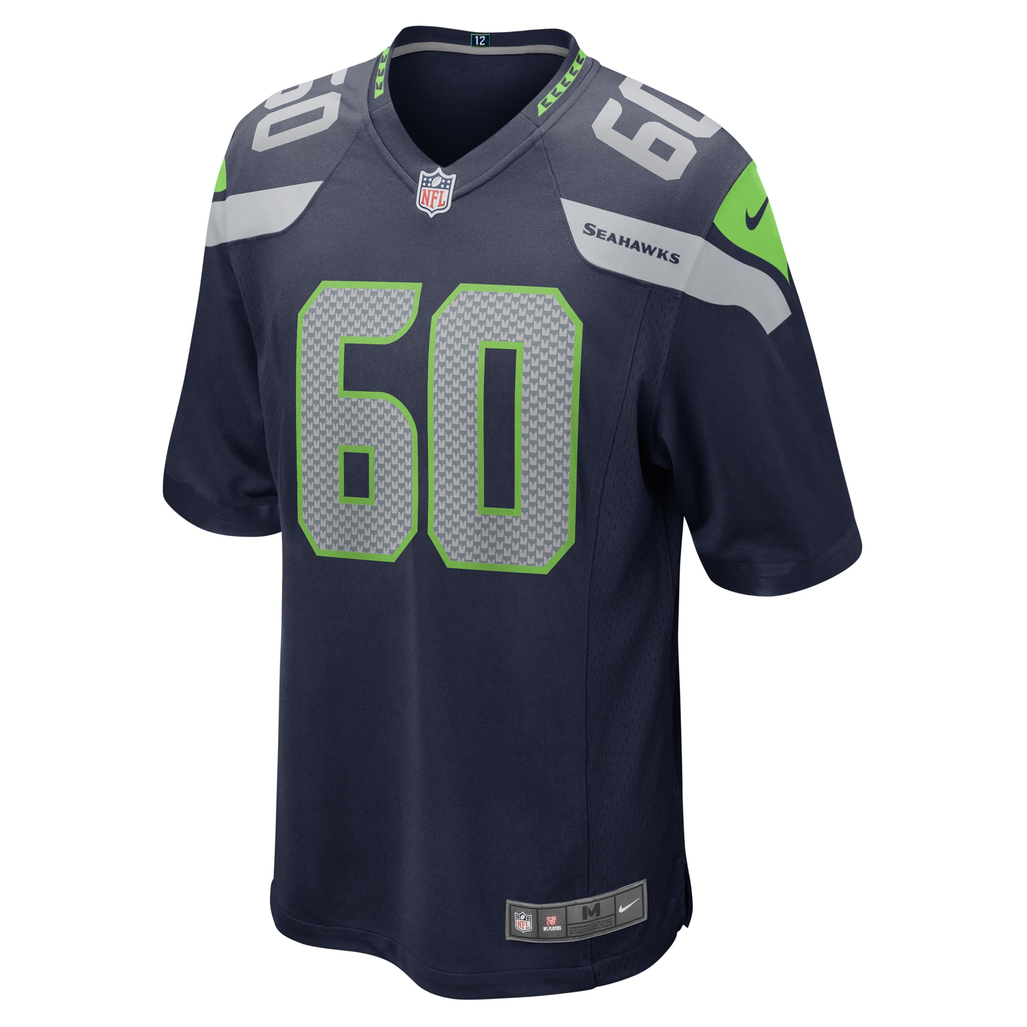 Seattle Seahawks Phil Haynes College Navy Game NFL Jersey Men's