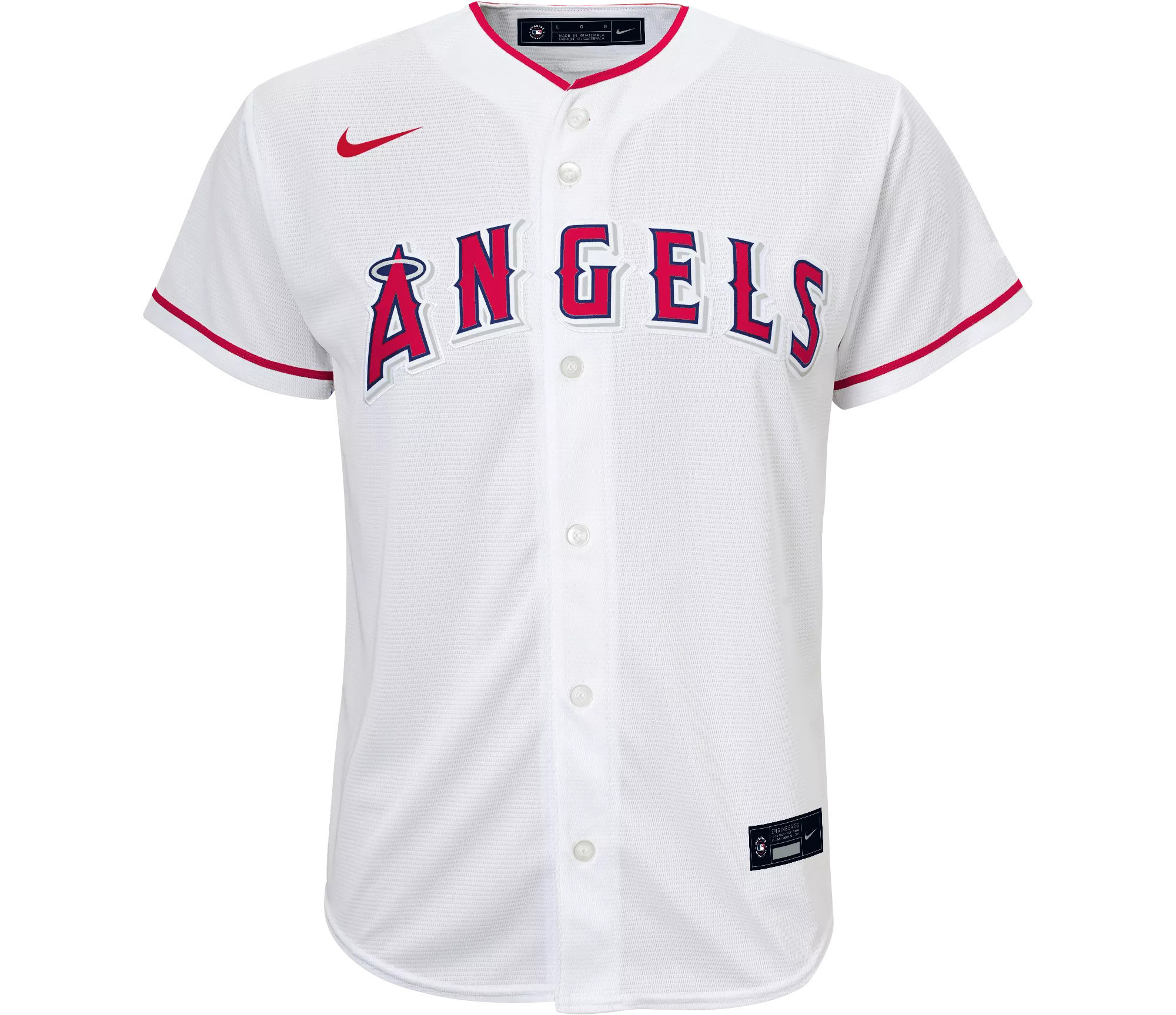 Shohei Ohtani 17 Los Angeles Angels Signed Name 2023 Home Player White MLB Jersey Youth