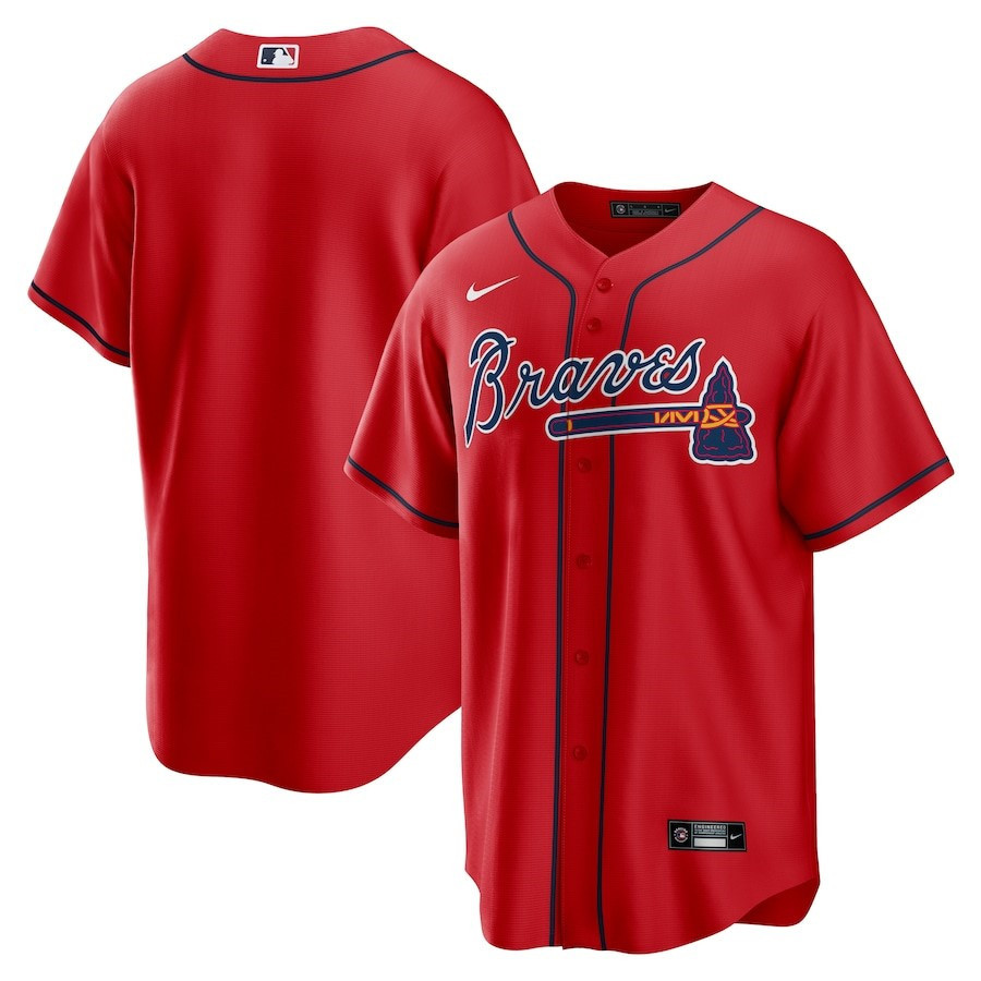 Atlanta Braves Alternate Team Red MLB Jersey Men's