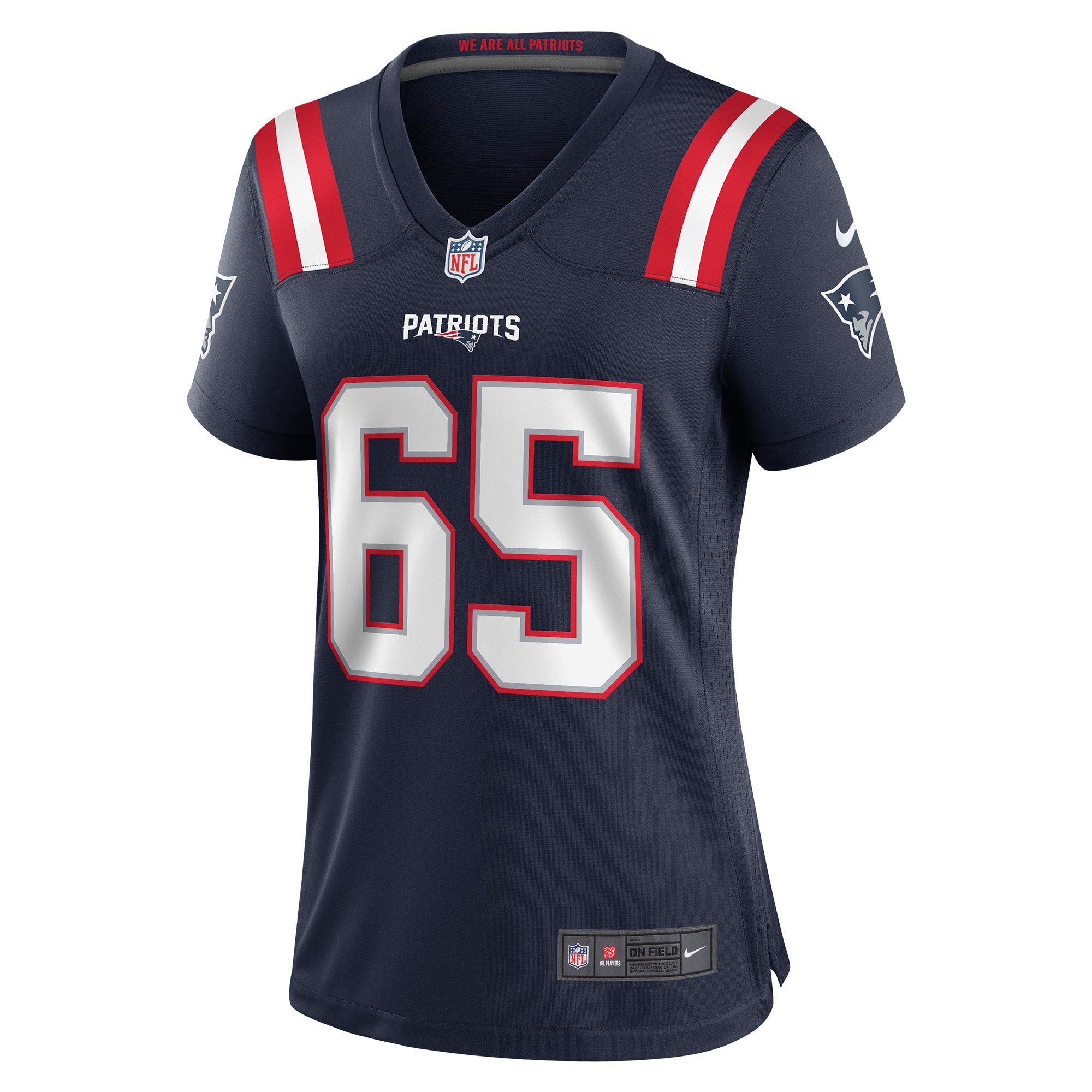 New England Patriots James Ferentz Navy Game NFL Jersey Women's