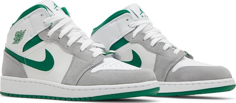 Air Jordan 1 Mid SE GS Grey Pine Green DC7248-103