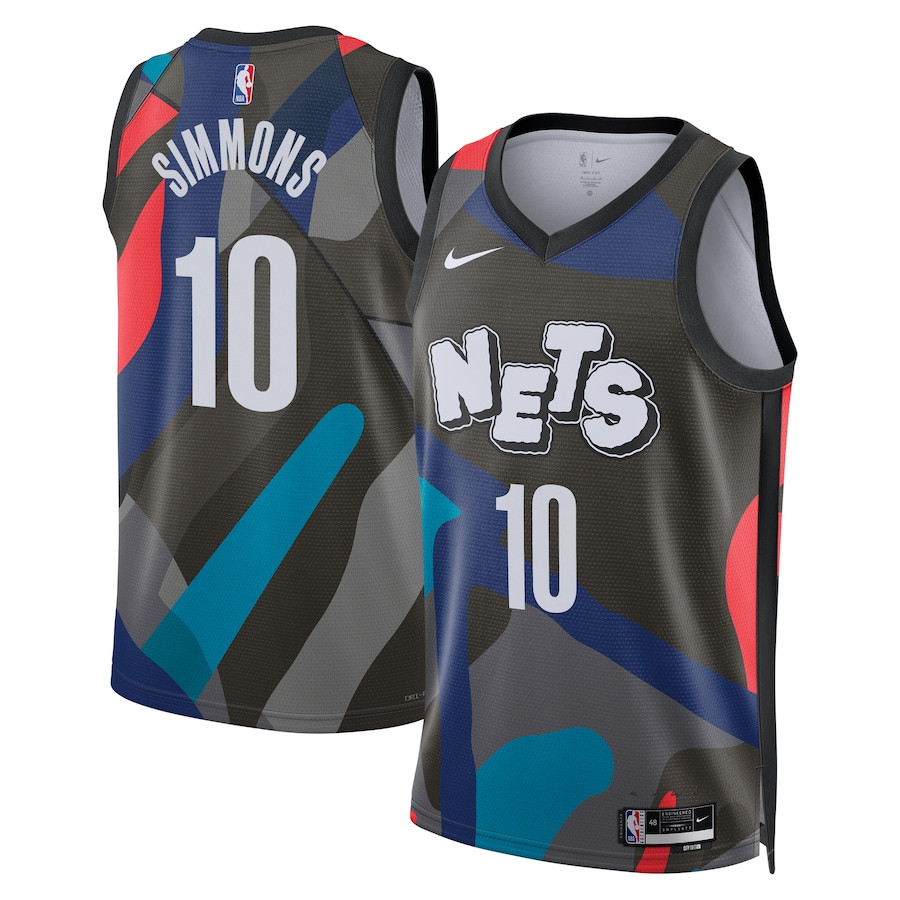 Ben Simmons 10 Brooklyn Nets 2023/24 City Edition Swingman Black NBA Jersey Men's