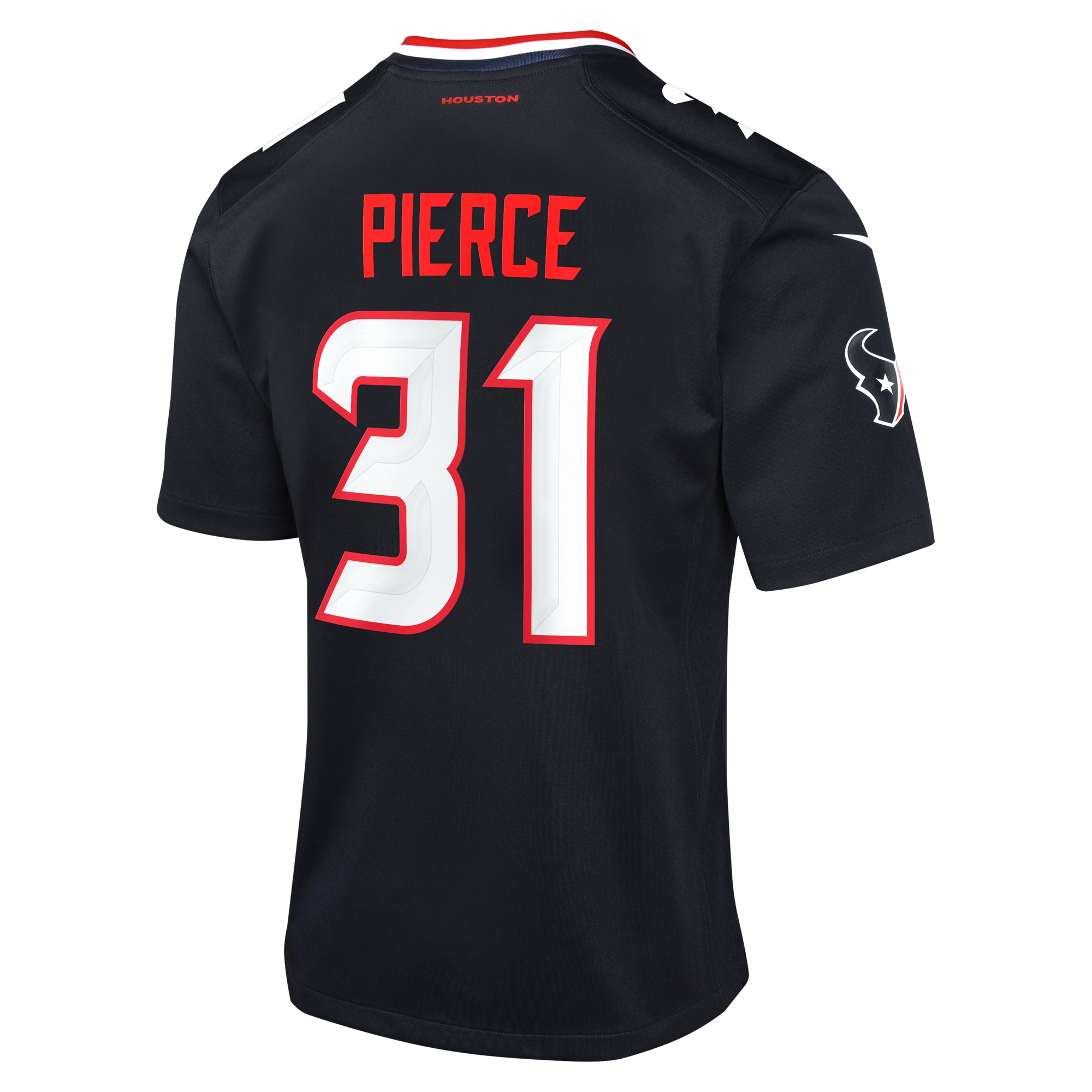 Houston Texans Dameon Pierce Navy Game NFL Jersey Youth