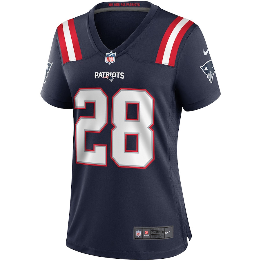 Curtis Martin 28 New England Patriots Game Retired Navy NFL Jersey Women's