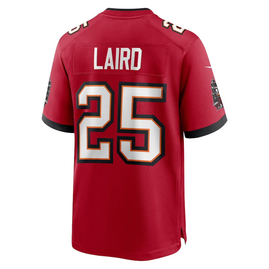 Patrick Laird 25 Tampa Bay Buccaneers Game Red NFL Jersey Men's