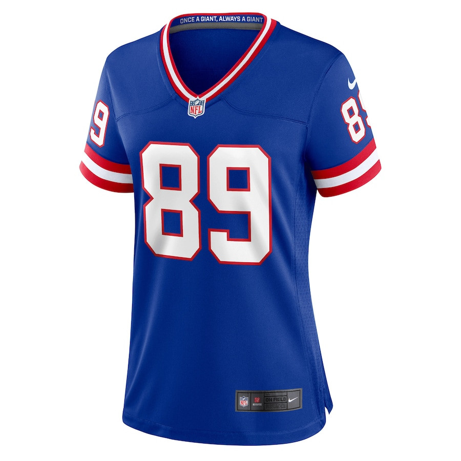 Mark Bavaro 89 New York Giants Classic Retired Game Royal NFL Jersey Women's