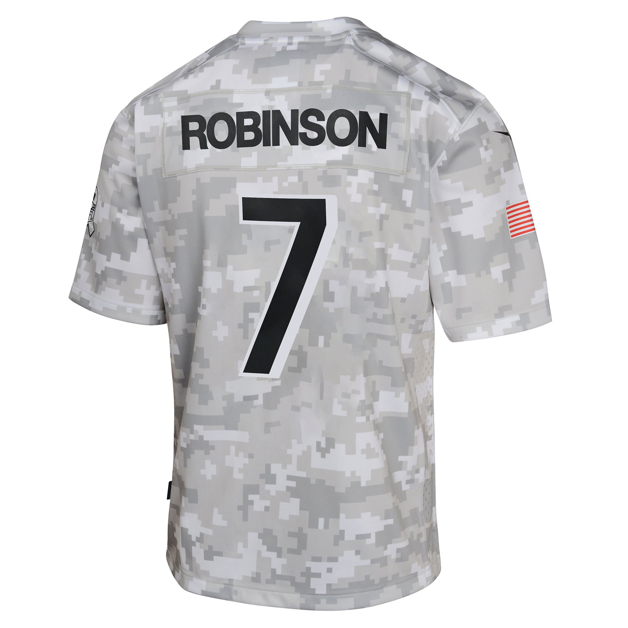 Atlanta Falcons Bijan Robinson Arctic Camo 2024 Salute to Service Game NFL Jersey Youth