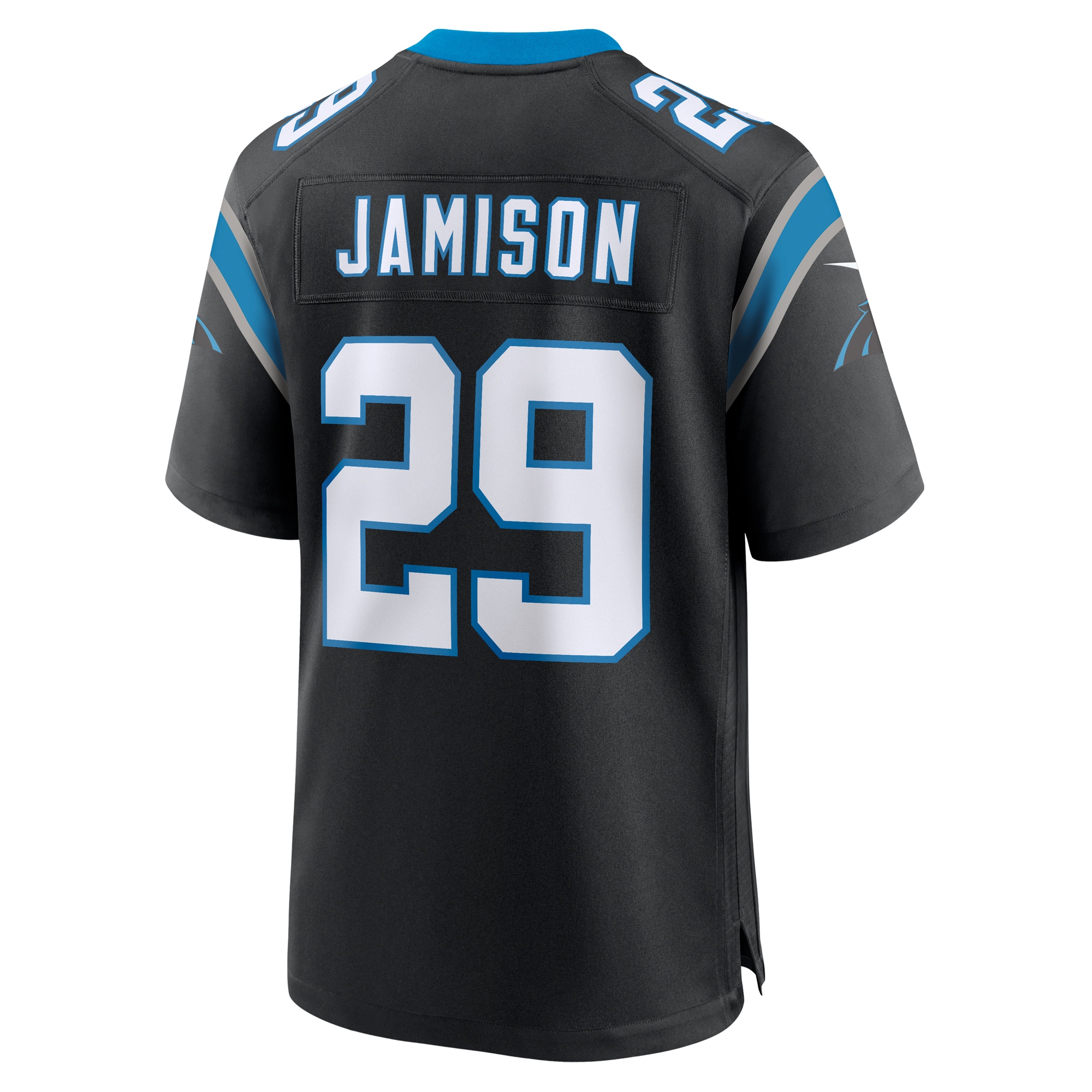 Carolina Panthers D'Shawn Jamison Black Team Game NFL Jersey Men's