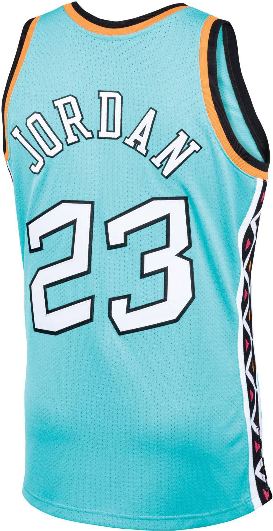 Mitchell Ness Chicago Bulls All Star Game '96 Michael Jordan 23 Teal Swingman NBA Jersey Men's