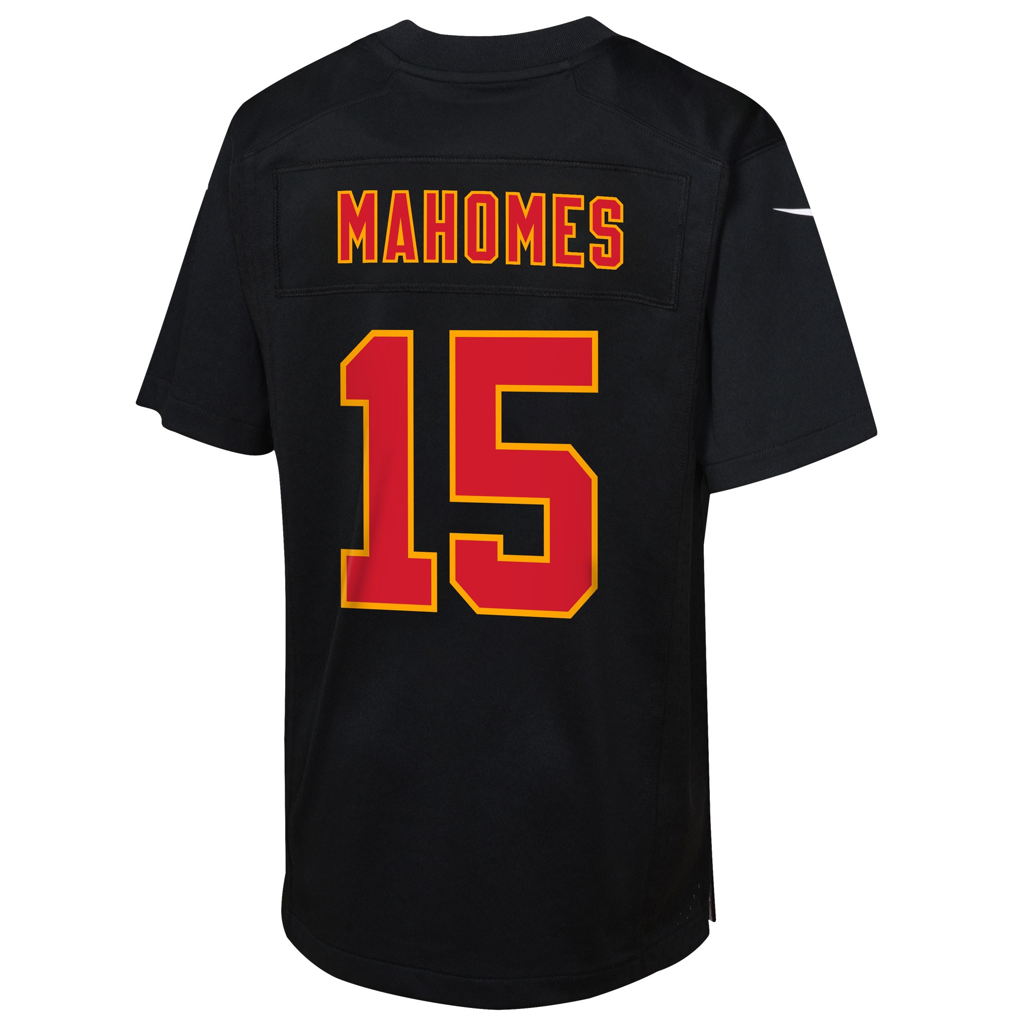 Kansas City Chiefs Patrick Mahomes Carbon Black Super Bowl LIX Patch Fashion Game NFL Jersey Youth