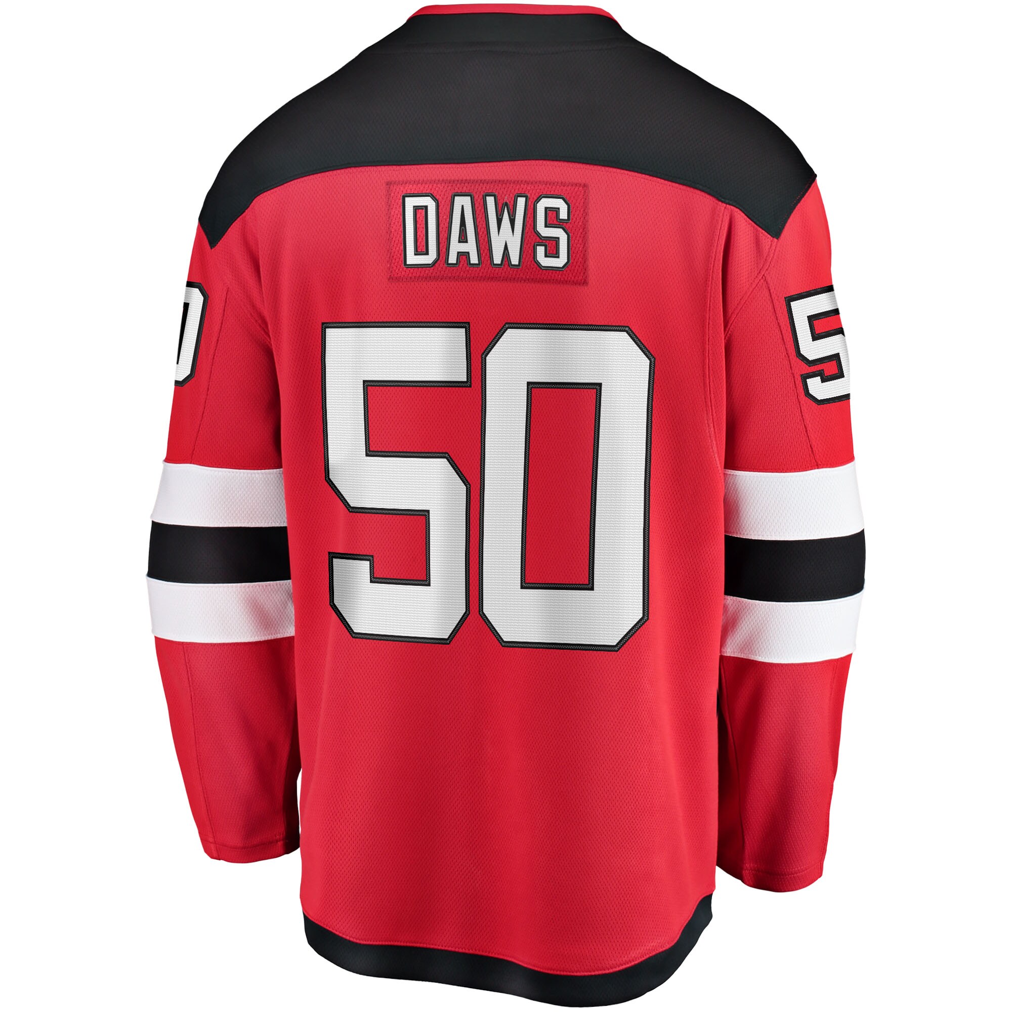 New Jersey Devils Nico Daws Red Home Breakaway Player NHL Jersey Men's