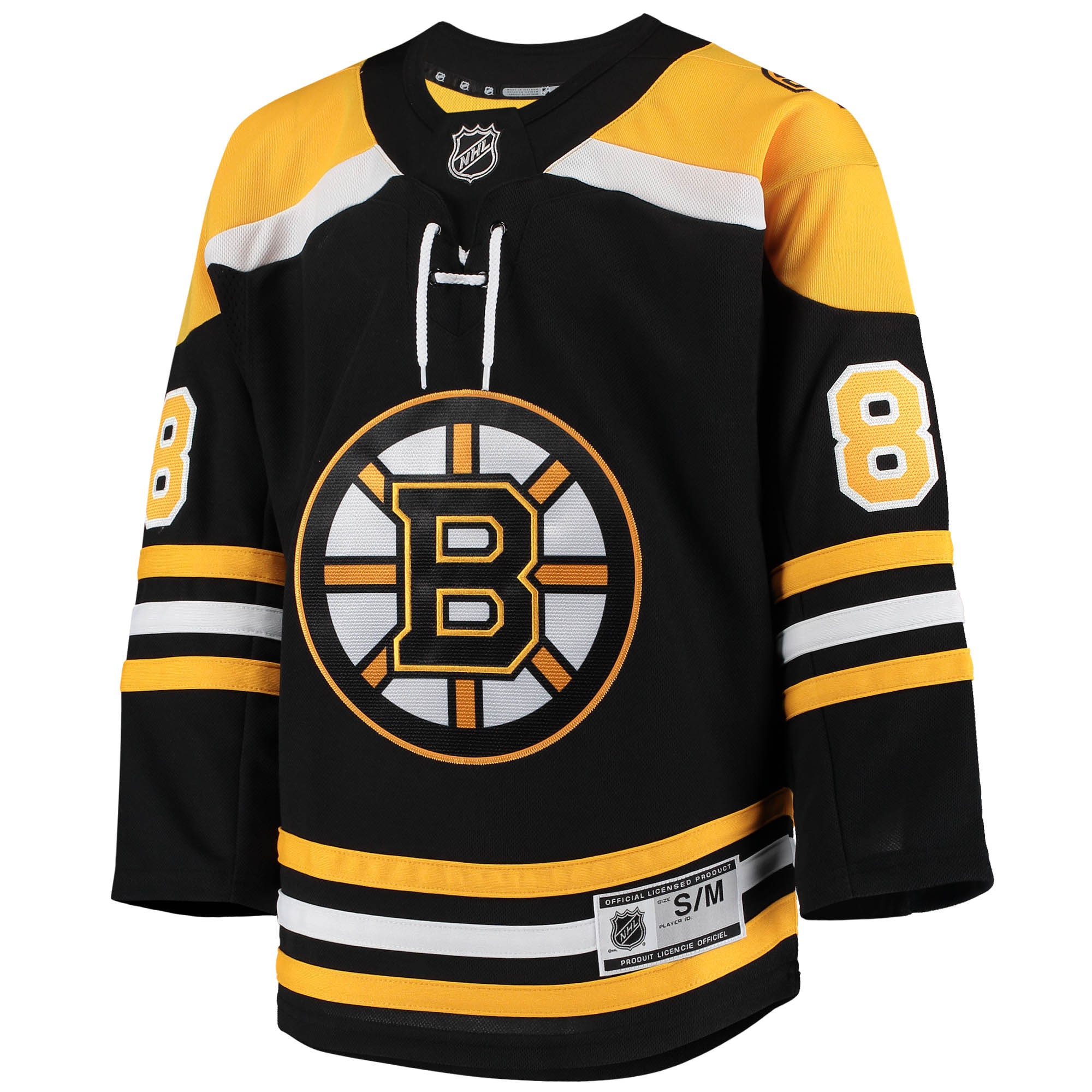 Boston Bruins David Pastrnak Black Home Premier Player NHL Jersey Youth