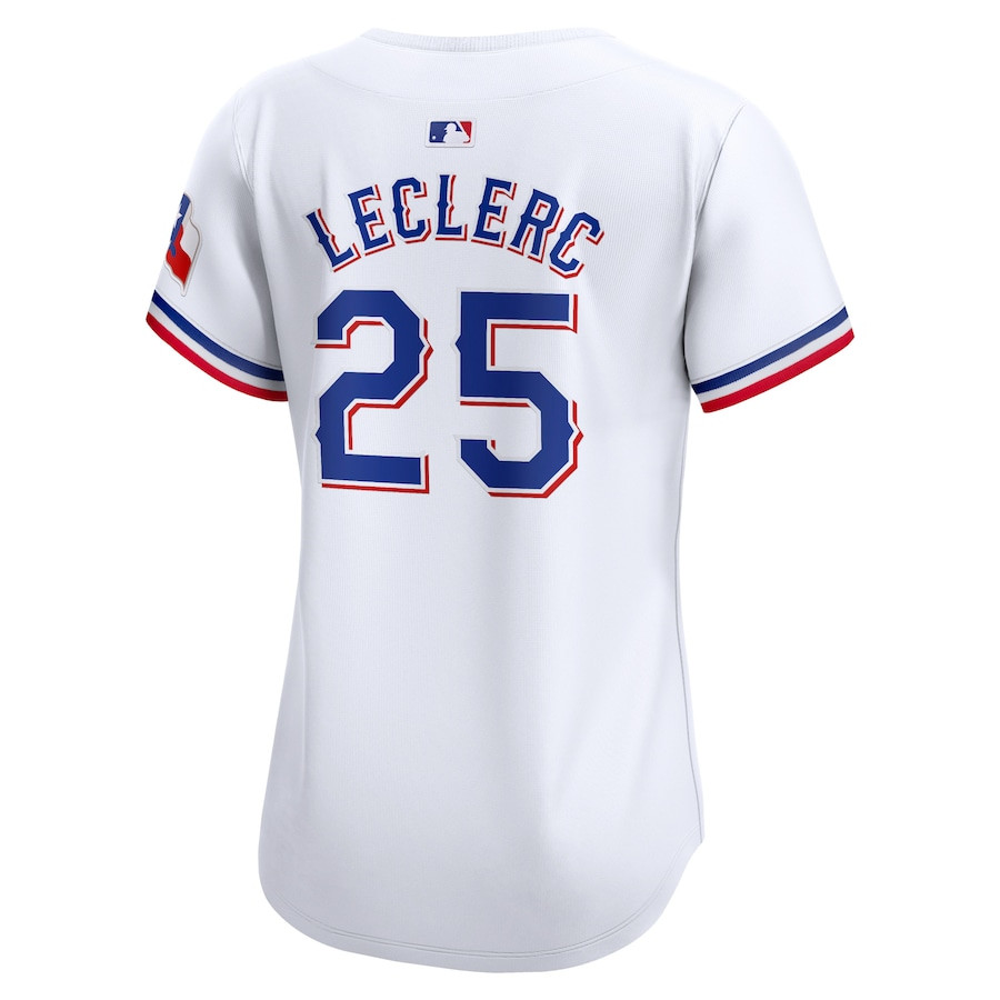 Jos? Leclerc 25 Texas Rangers Home Limited Player White MLB Jersey Women's