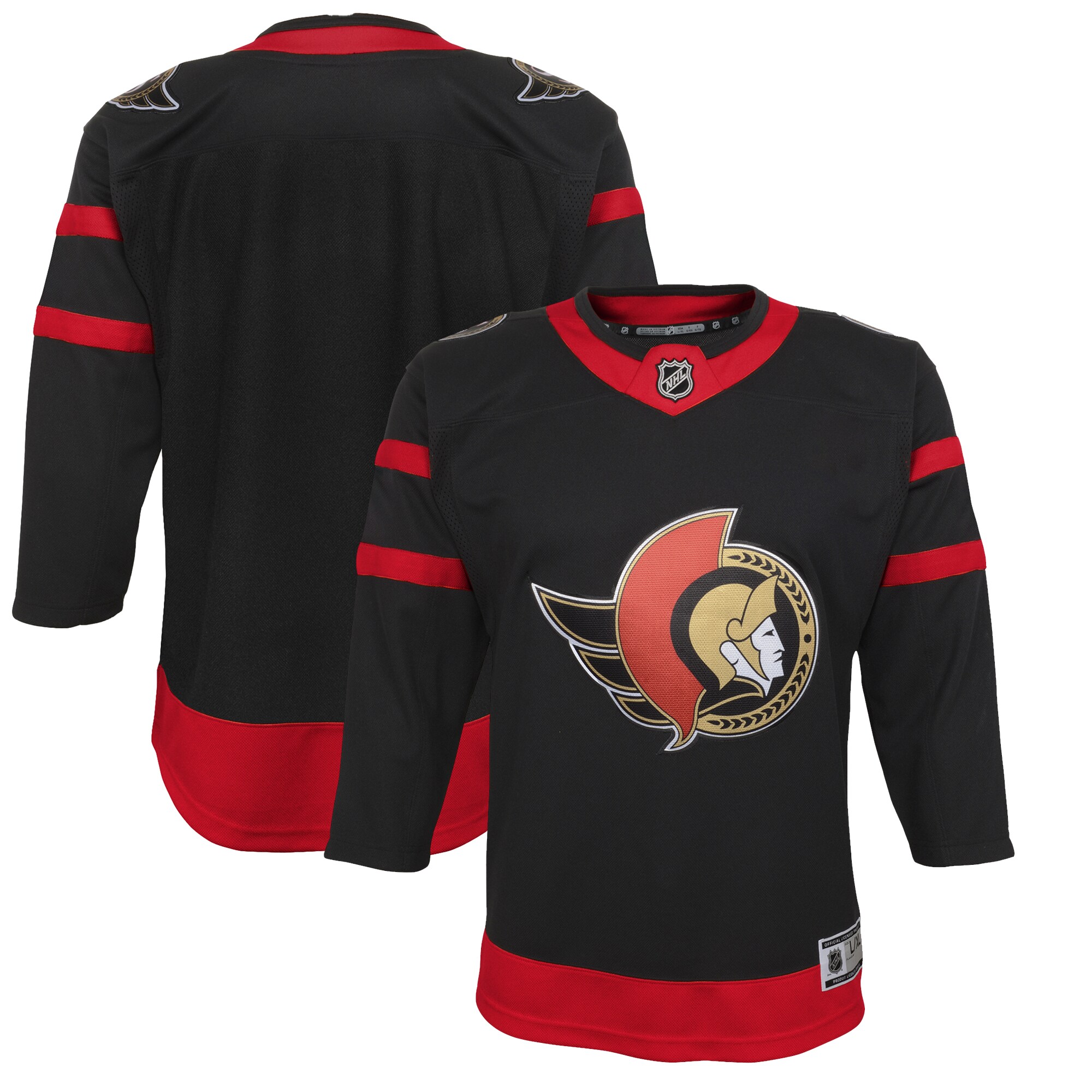 Ottawa Senators Black Home Premier NHL Jersey Youth