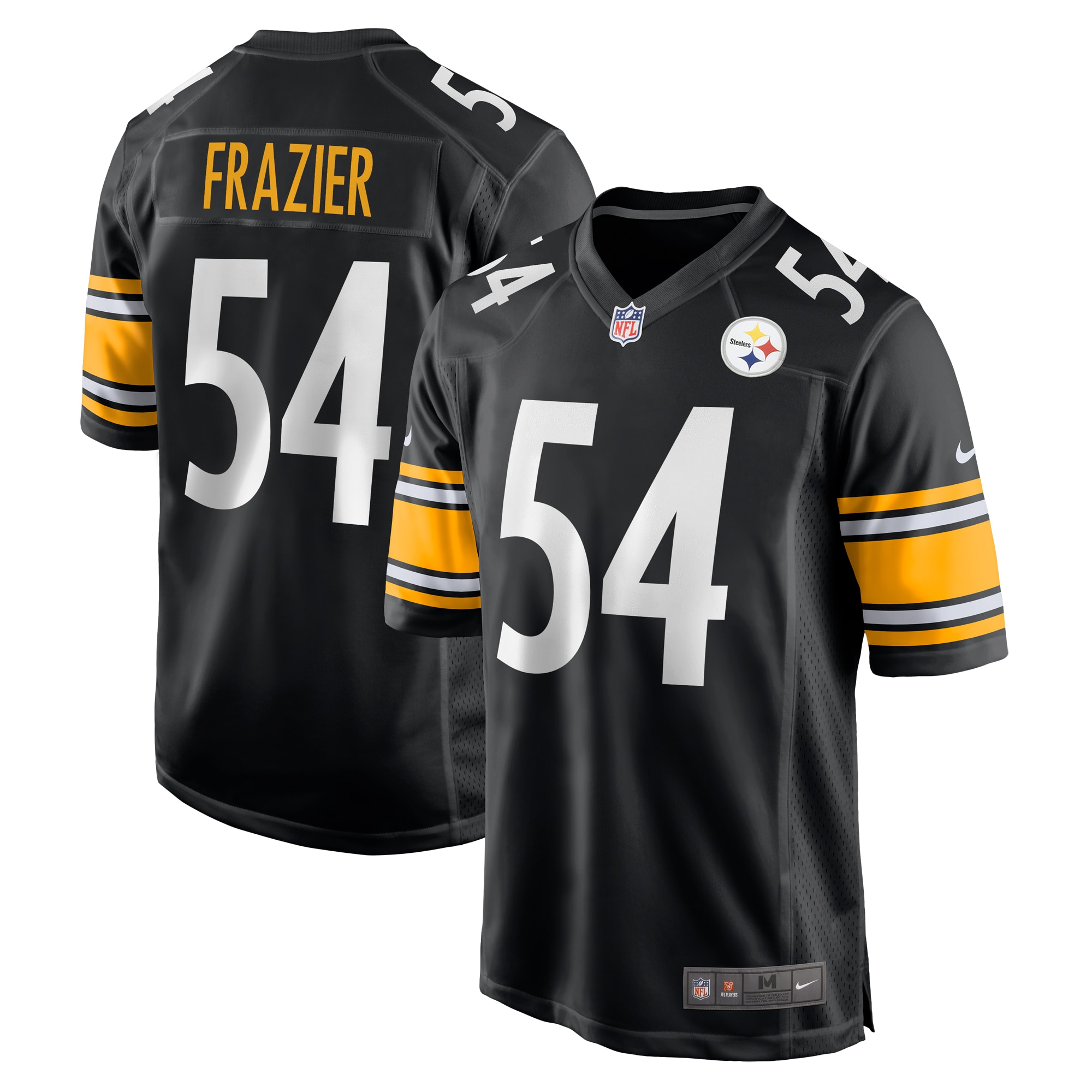 Pittsburgh Steelers Zach Frazier Black Game NFL Jersey Men's