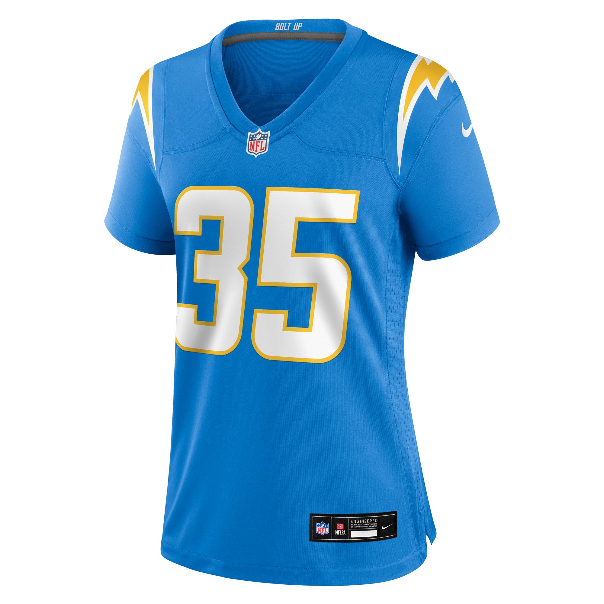 Los Angeles Chargers Dicaprio Bootle Powder Blue Team Game NFL Jersey Women's