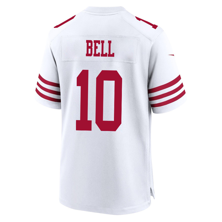 Ronnie Bell 10 San Francisco 49ers Super Bowl LVIII Patch Game White NFL Jersey Men's