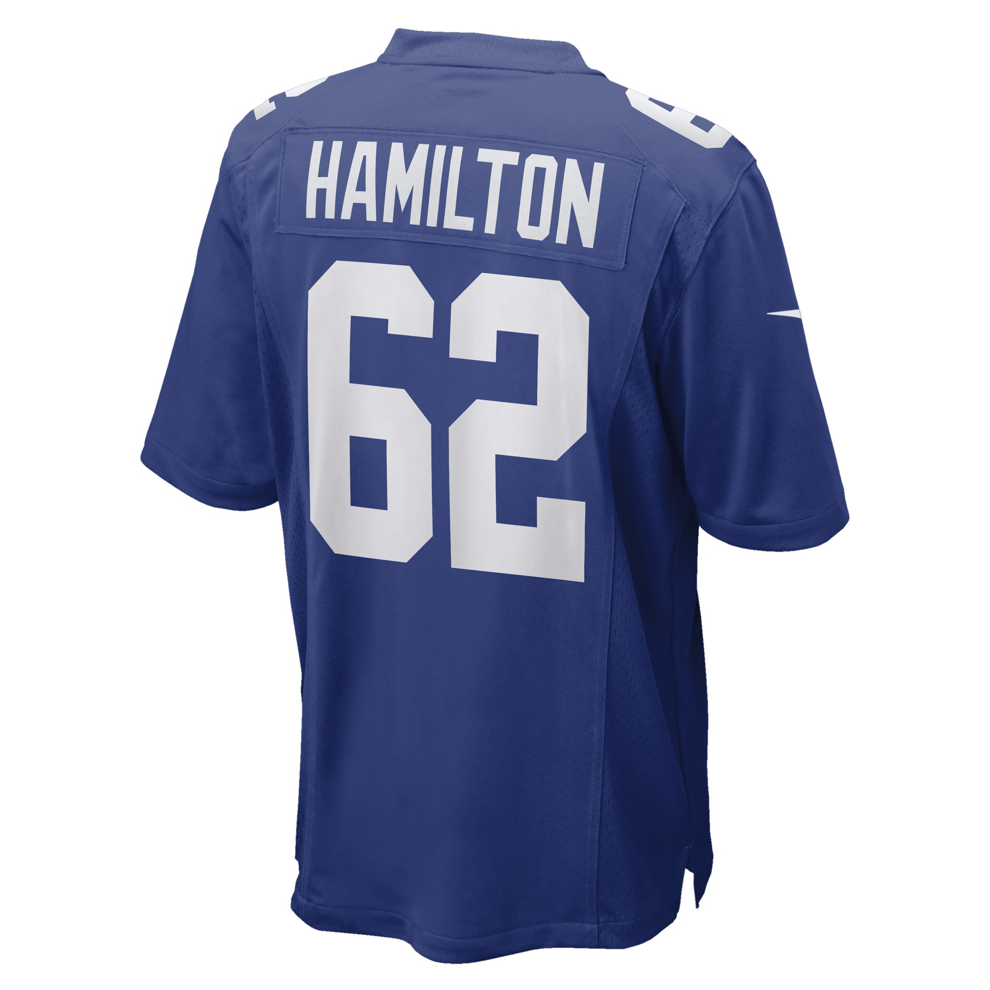 New York Giants Devery Hamilton Royal Game Player NFL Jersey Men's