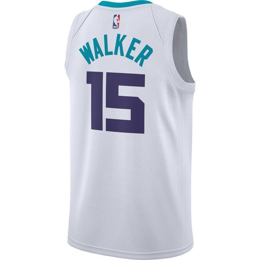 Kemba Walker Charlotte Hornets Swingman White Association Edition NBA Jersey Men's