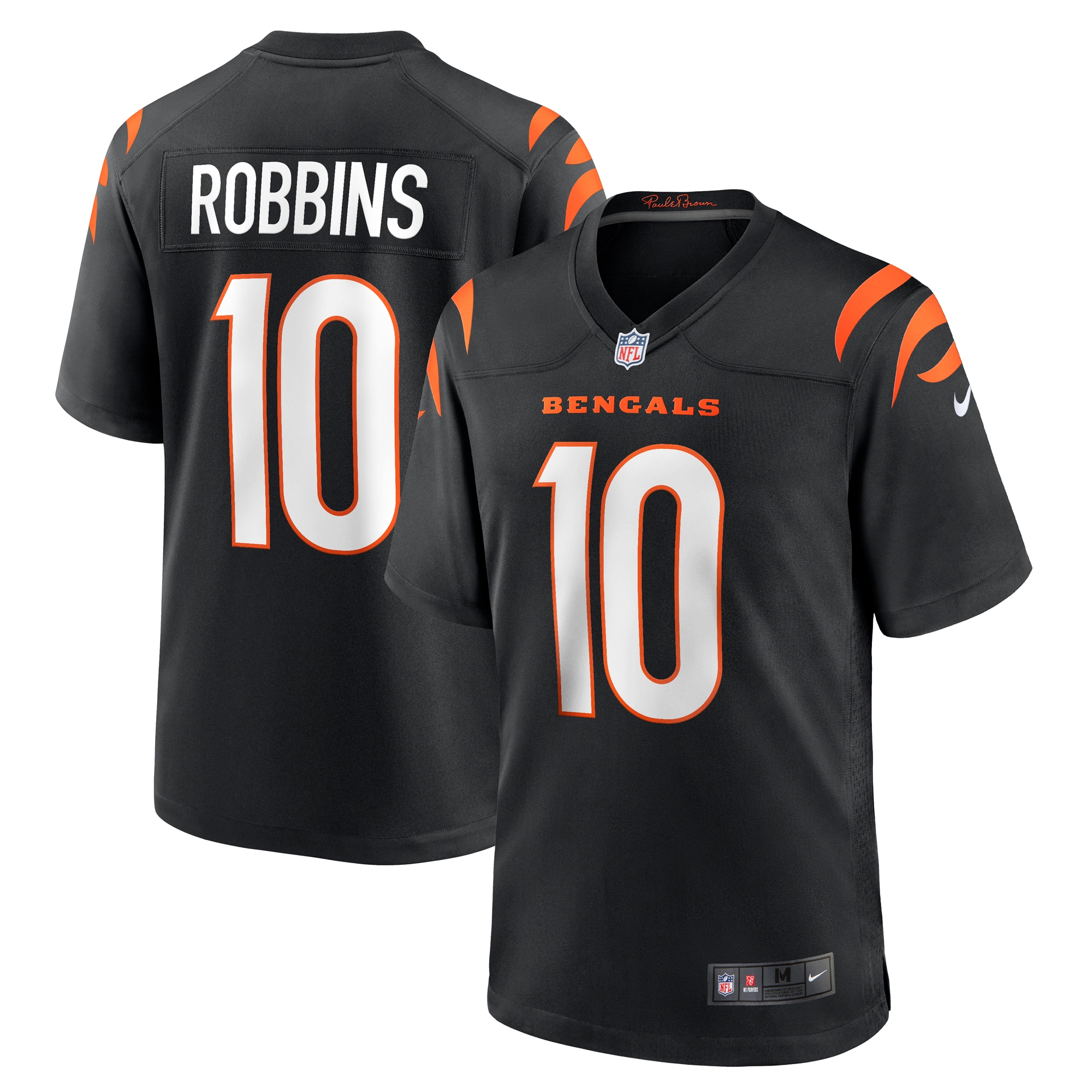 Cincinnati Bengals Brad Robbins Black Team Game NFL Jersey Men's