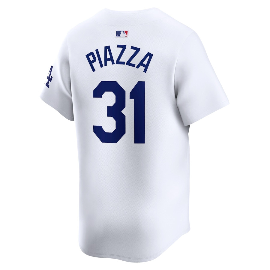 Mike Piazza 31 Los Angeles Dodgers Home Limited Player White MLB Jersey Men's