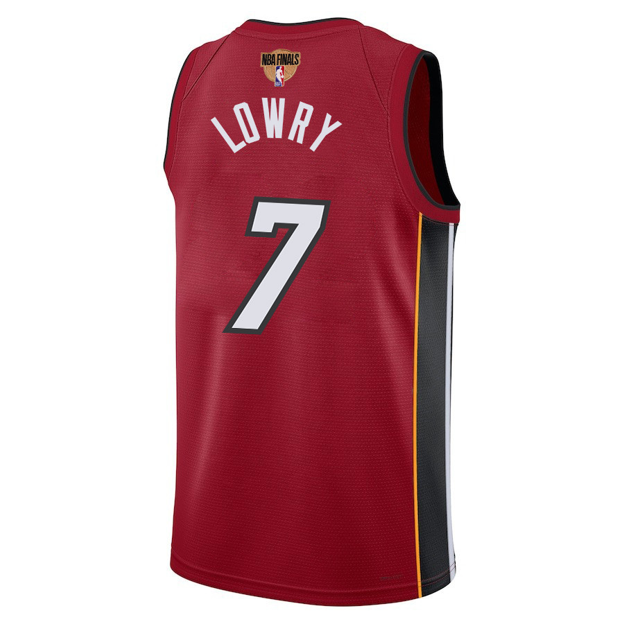 Kyle Lowry 7 Miami Heat Final Champions 2023 Swingman Red NBA Jersey Men's