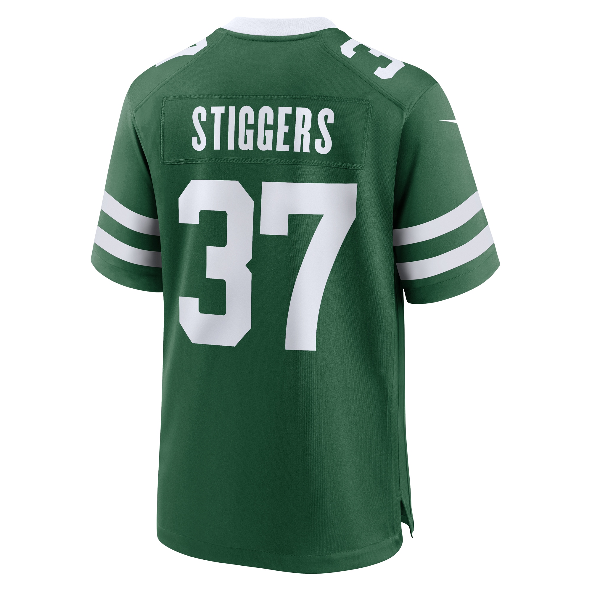 New York Jets Qwan'tez Stiggers Legacy Green Team Game NFL Jersey Men's