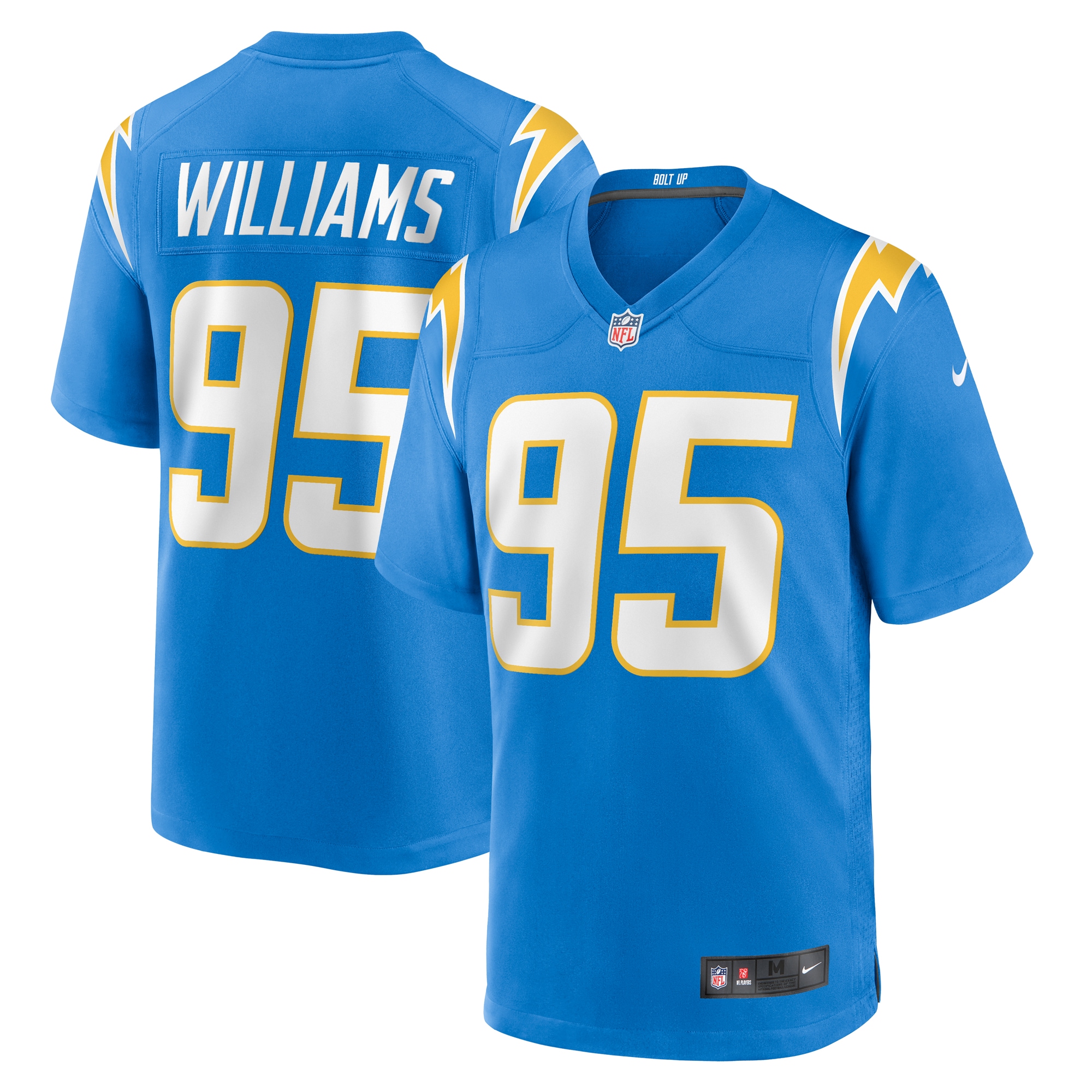 Los Angeles Chargers Nicholas Williams Powder Blue Team Game NFL Jersey Men's