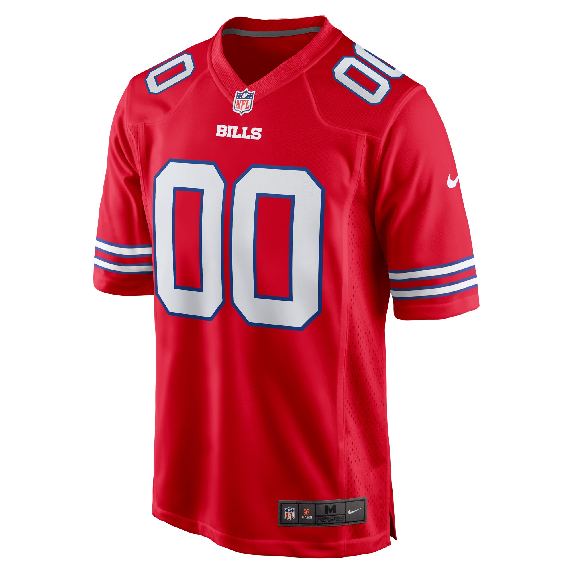 Buffalo Bills Red Alternate Custom Game NFL Jersey Men's