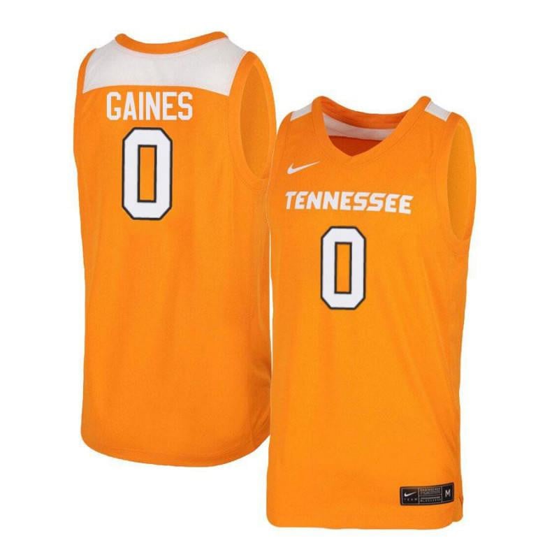 0 Davonte Gaines Orang White Elite Tennessee Volunteers NCAA Jersey Men's