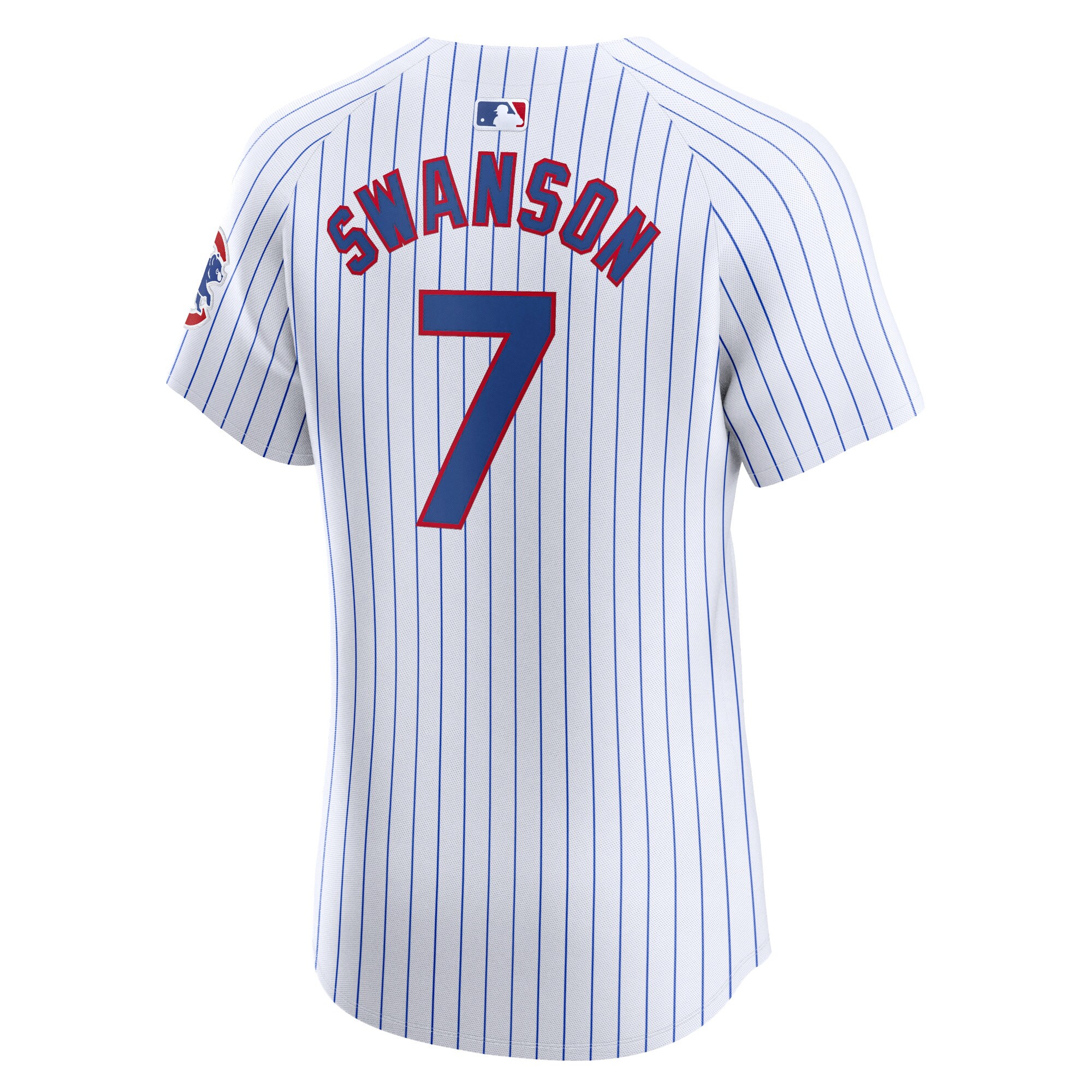 Chicago Cubs Dansby Swanson White Home Elite Player MLB Jersey Men's