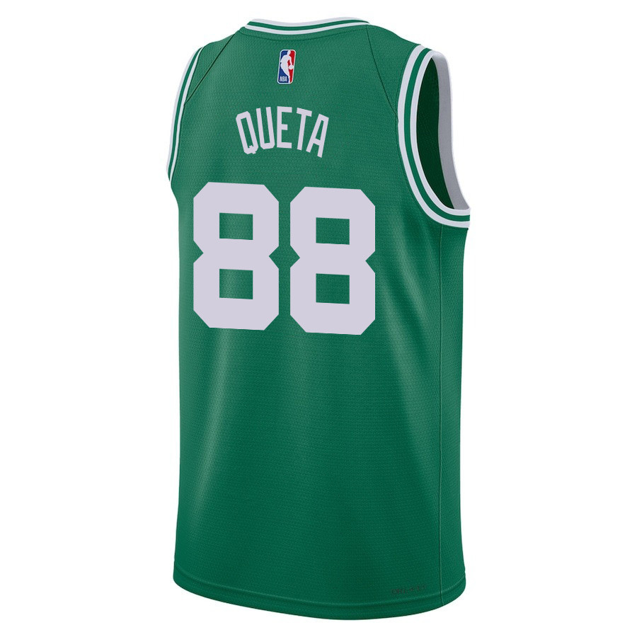 Neemias Queta 88 Boston Celtics 2024 FINALS CHAMPIONS Icon Edition Kelly Green NBA Jersey Men's