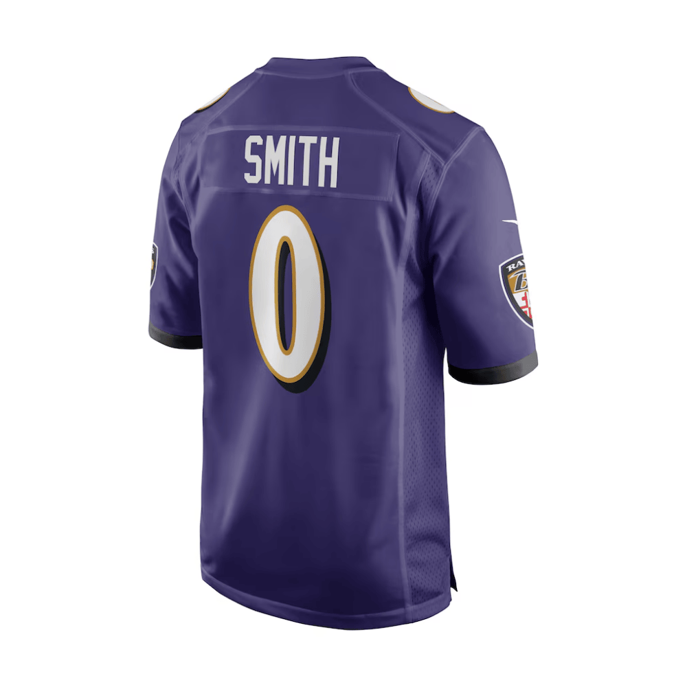 Roquan Smith 0 Baltimore Ravens 2025 Pro Bowl Patch Game Purple NFL Jersey Men's