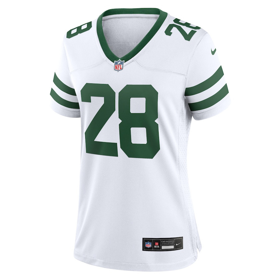 Curtis Martin 28 New York Jets Game Retired Player Women, White NFL Jersey Women's